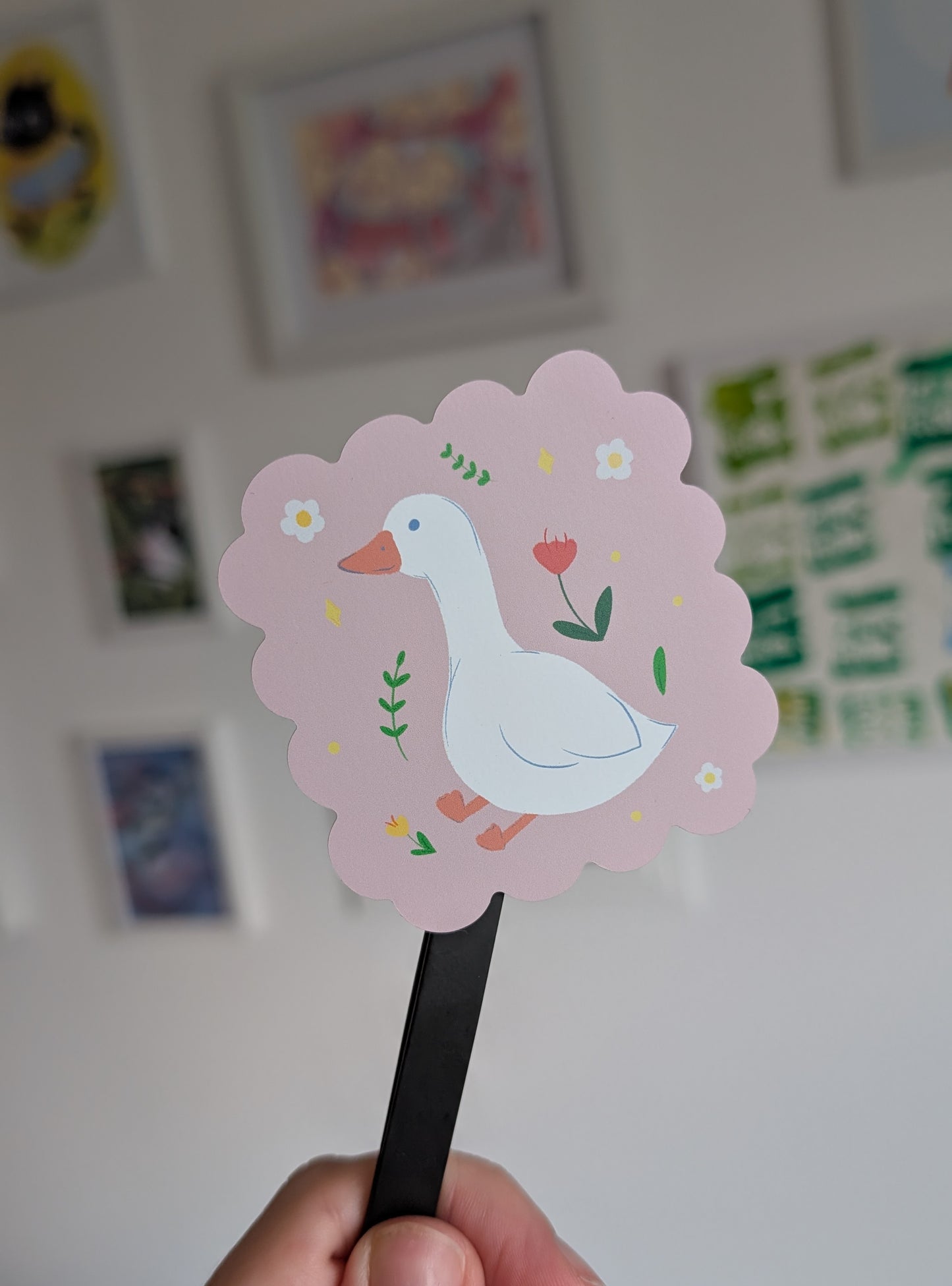 Cute Goose Flower Sticker