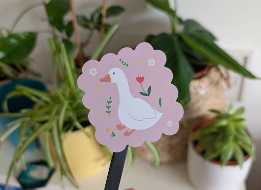 Cute Goose Flower Sticker