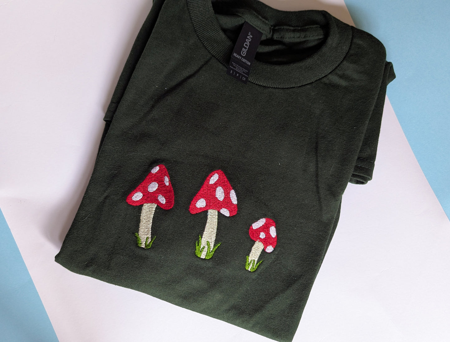 Mushroom Embroidery T shirt