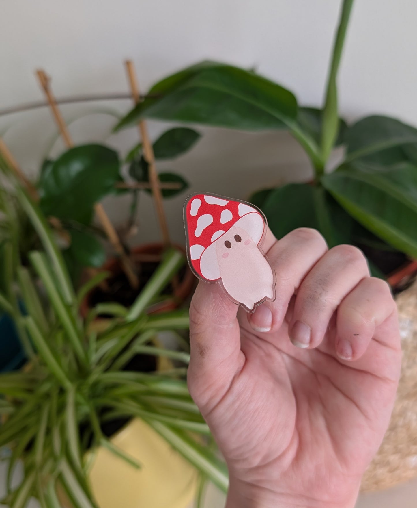 Mushroom Acrylic Pin