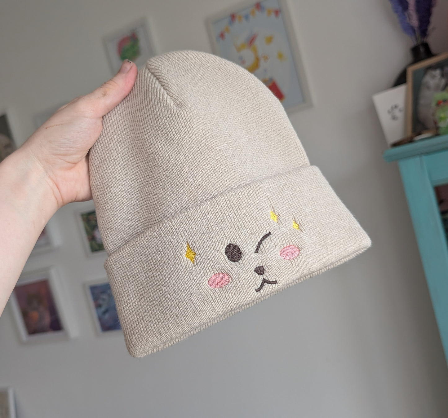 Cute Cat Face Beanie