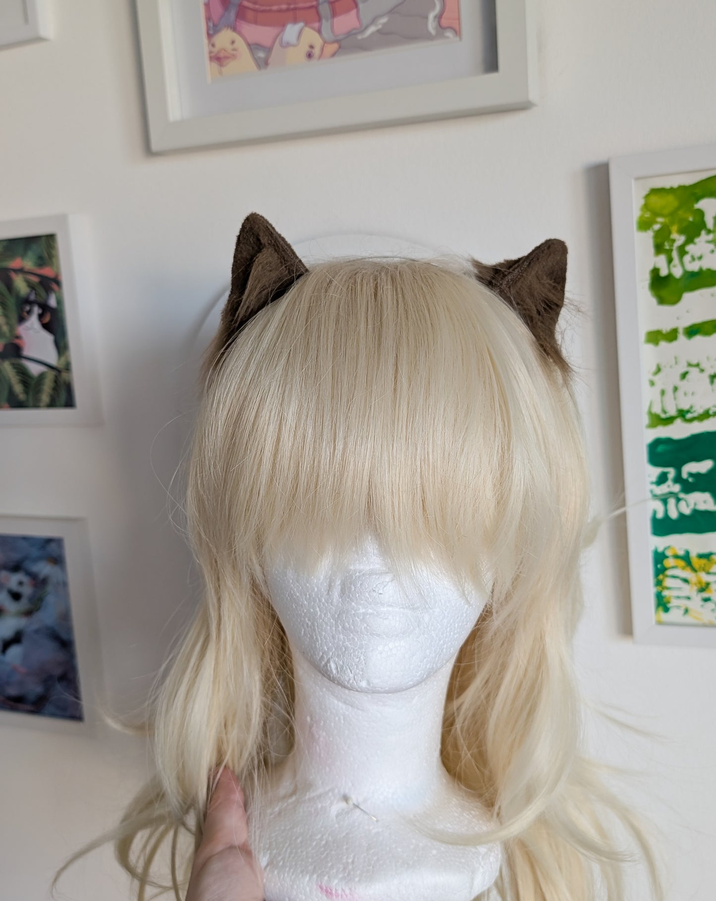 Brown Micro Kitten Ears