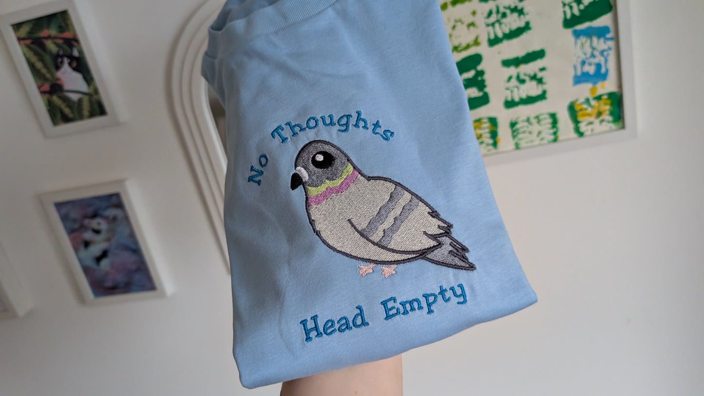 No Thoughts Head Empty Pigeon T Shirt