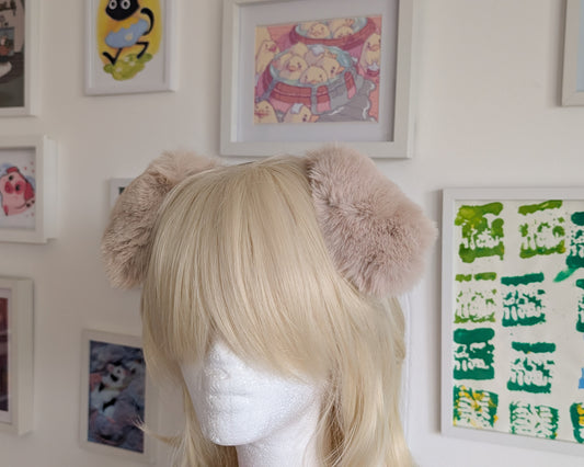 Fluffy Blonde Puppy Ears