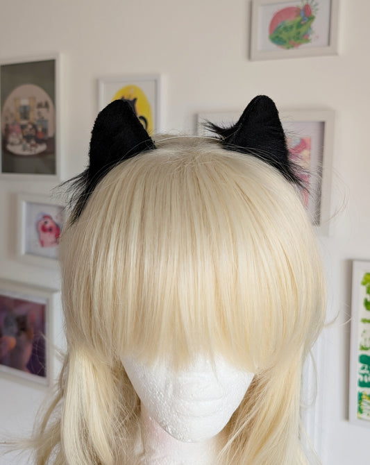 Black Mini Kitten Ears