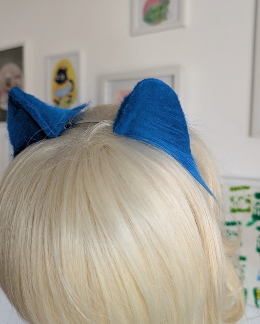 Blue Mini Kitten Ears