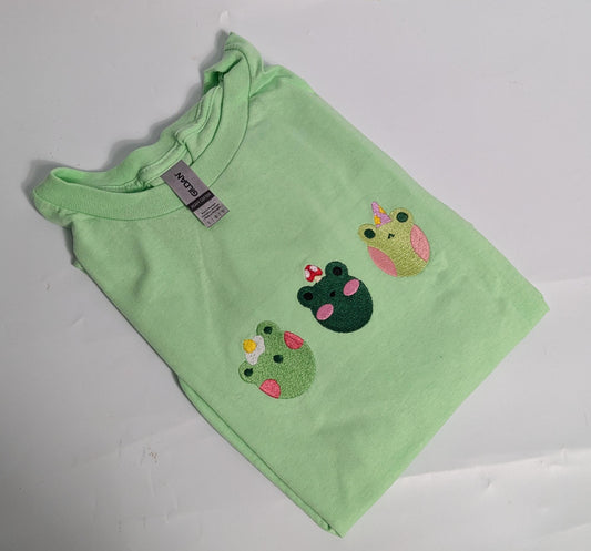 Frog Embroidered T shirt