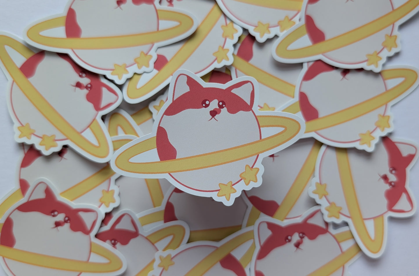 Chonky Cat Planet Sticker