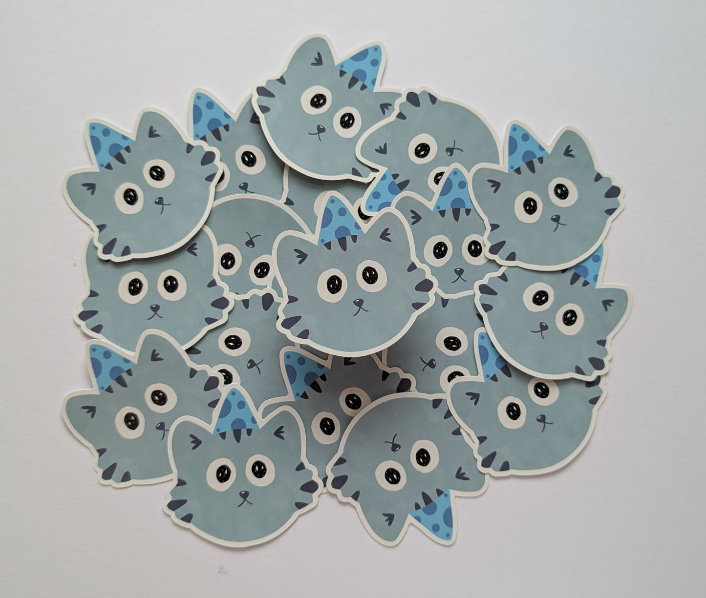 Grey Tabby Cat Sticker