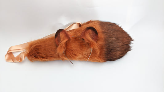 Red Racoon Cosplay Set