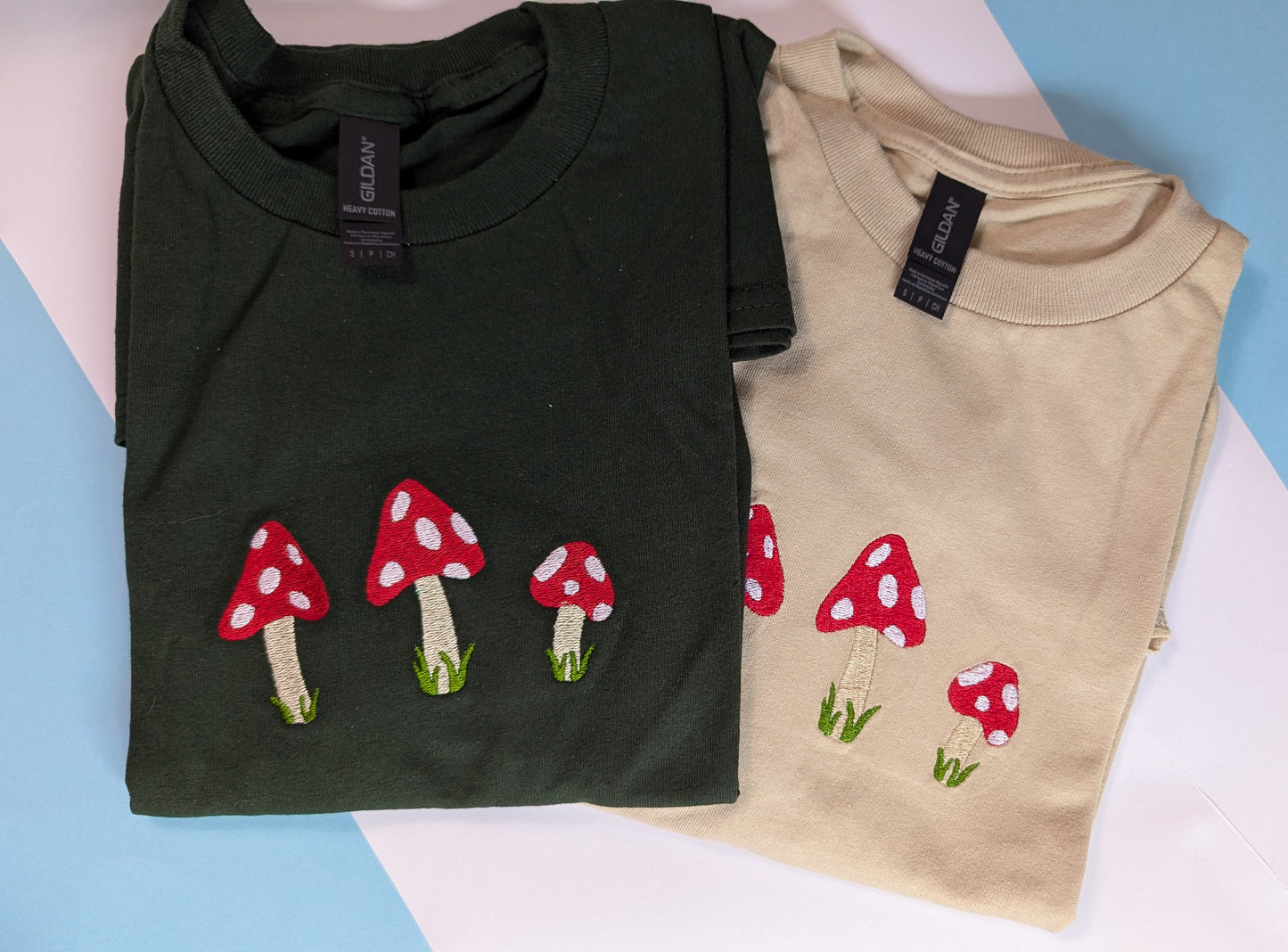 Mushroom Embroidery T shirt