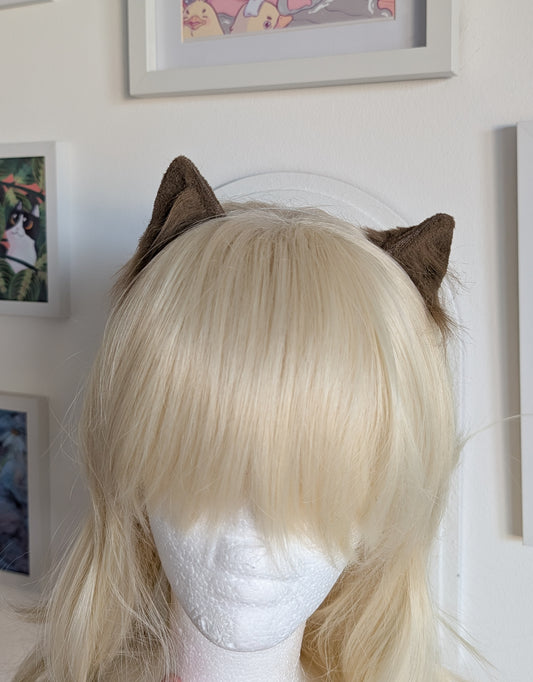 Brown Micro Kitten Ears