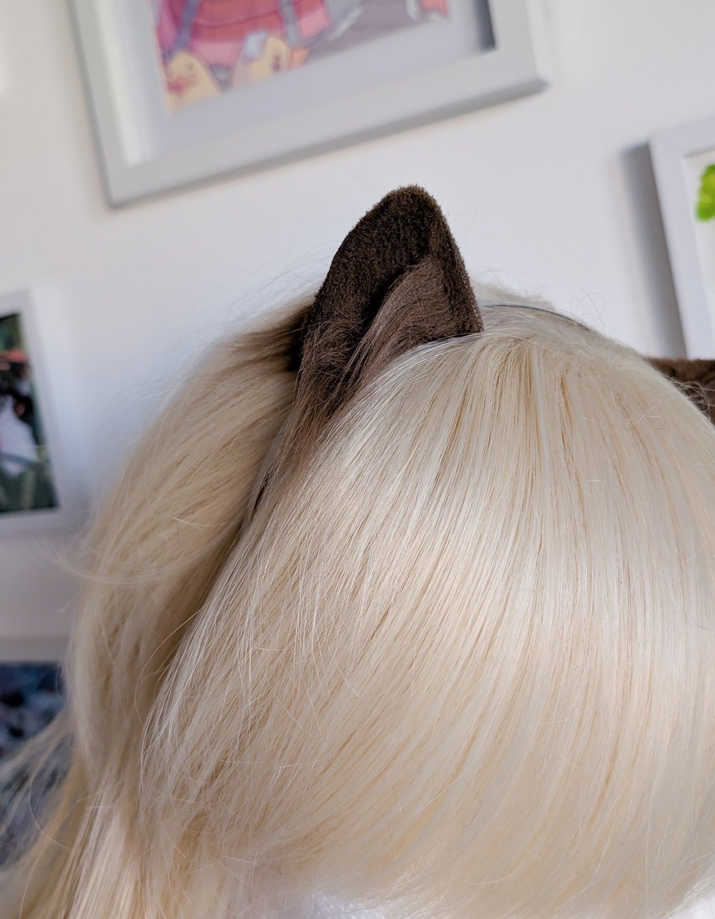 Brown Micro Kitten Ears