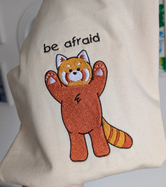 Be Afraid Red Panda Tee