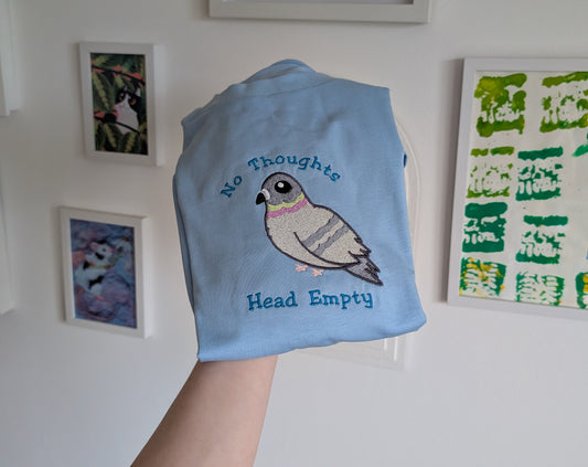 No Thoughts Head Empty Pigeon T Shirt