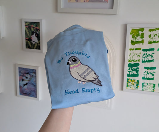 No Thoughts Head Empty Pigeon T Shirt