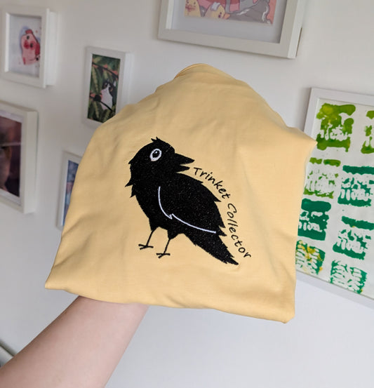 Crow Trinket Collector Organic T Shirt