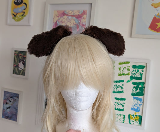 Fluffy Brown Puppy Ears