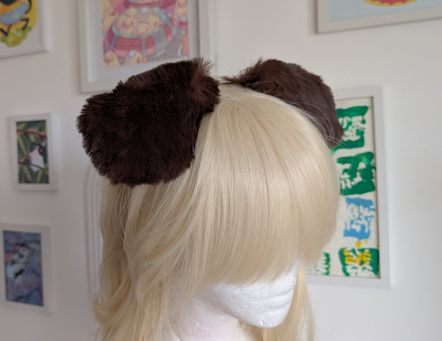 Fluffy Brown Puppy Ears