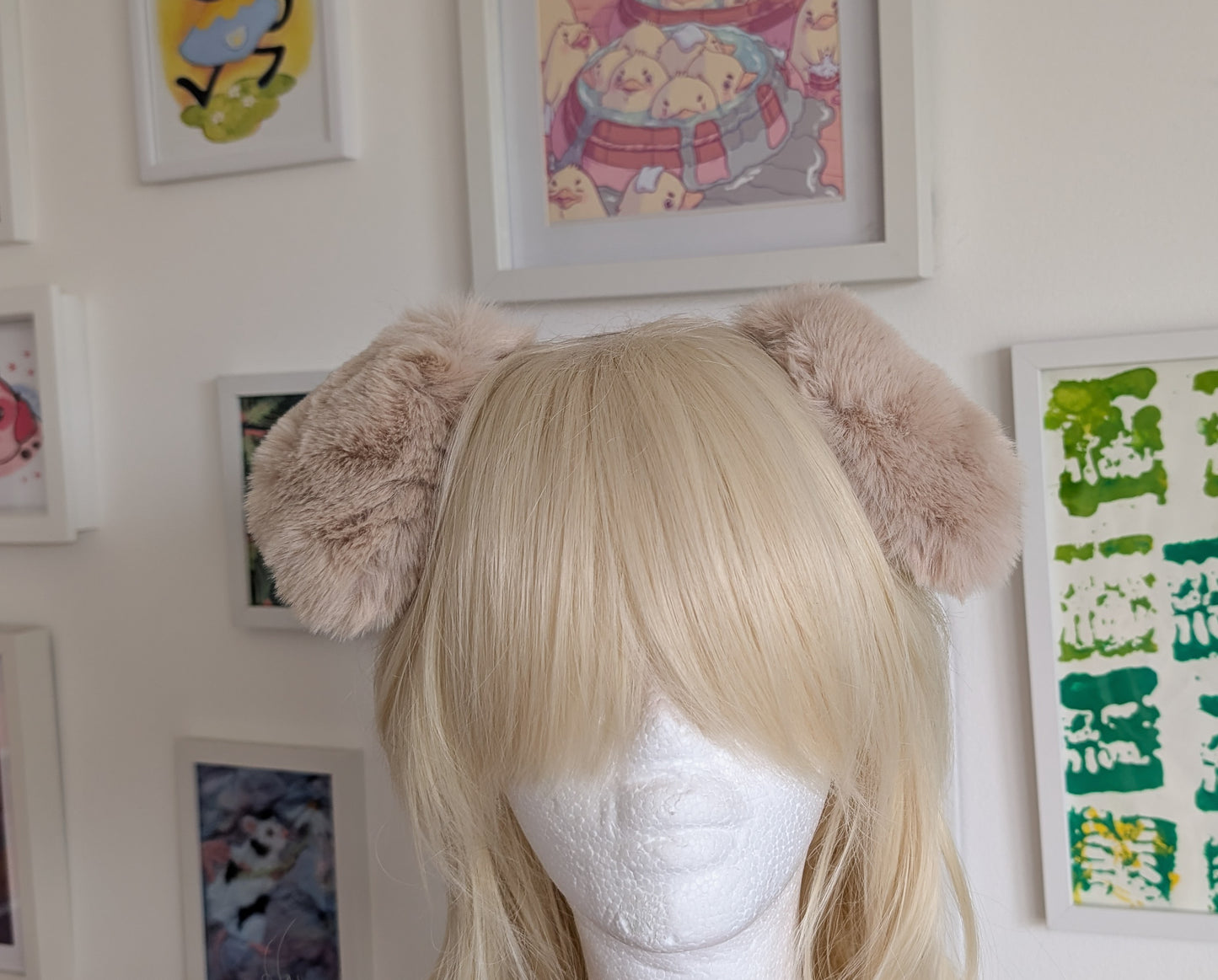 Fluffy Blonde Puppy Ears