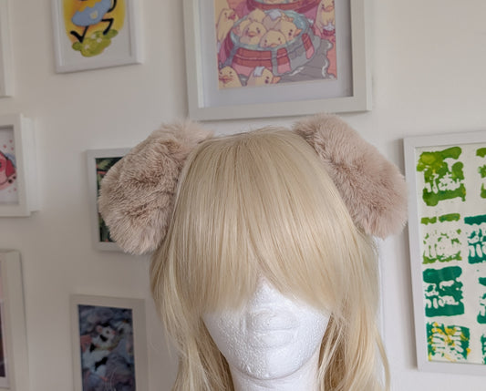 Fluffy Blonde Puppy Ears