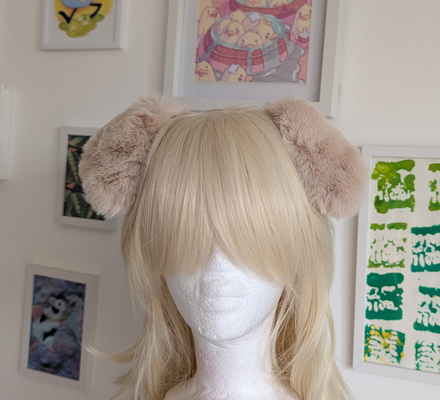 Fluffy Blonde Puppy Ears