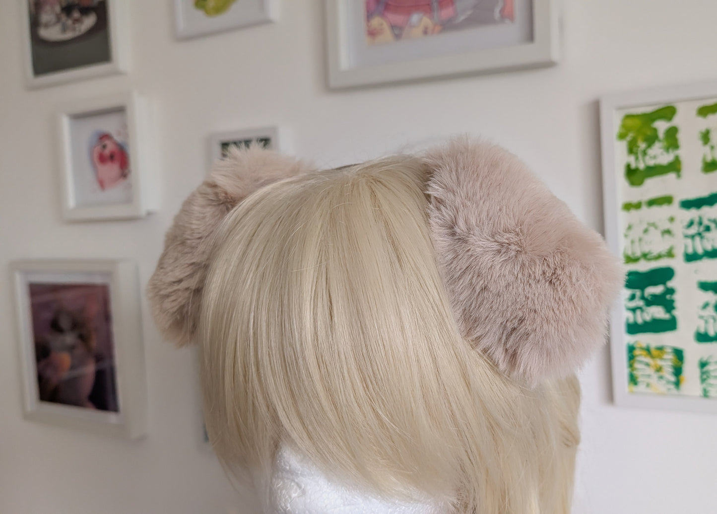 Fluffy Blonde Puppy Ears