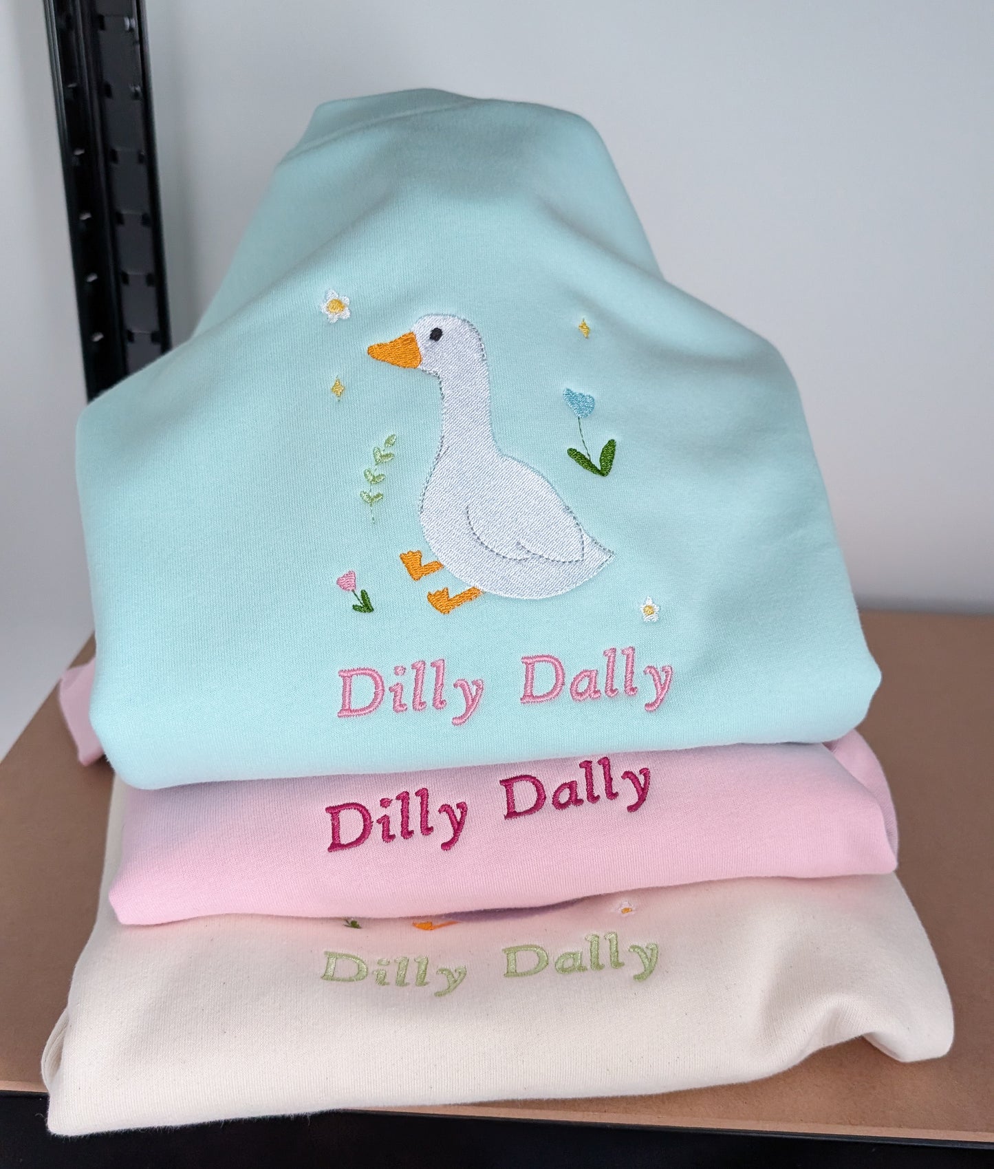 Embroidered Goose Organic Soft Sweatshirt