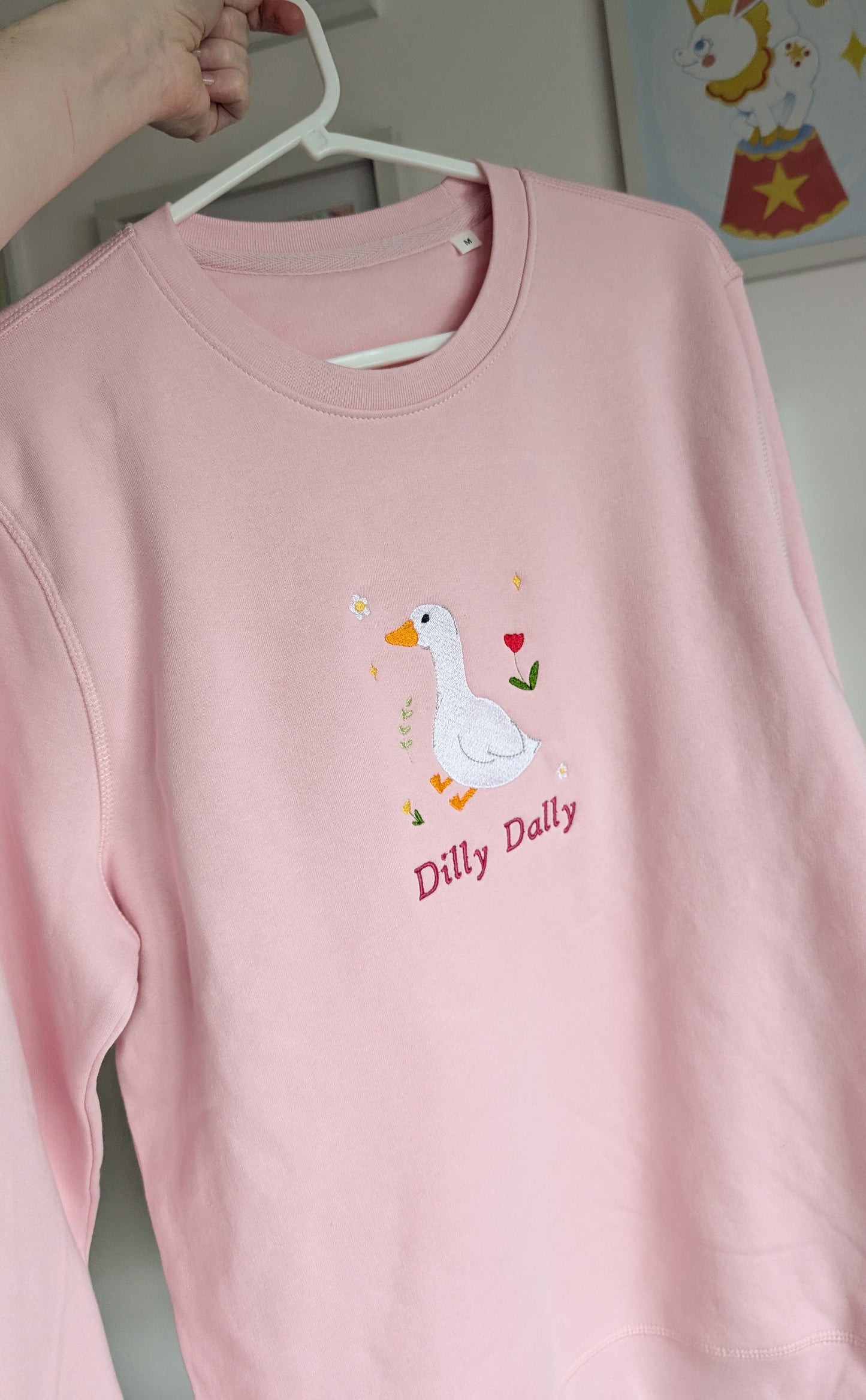 Embroidered Goose Organic Soft Sweatshirt