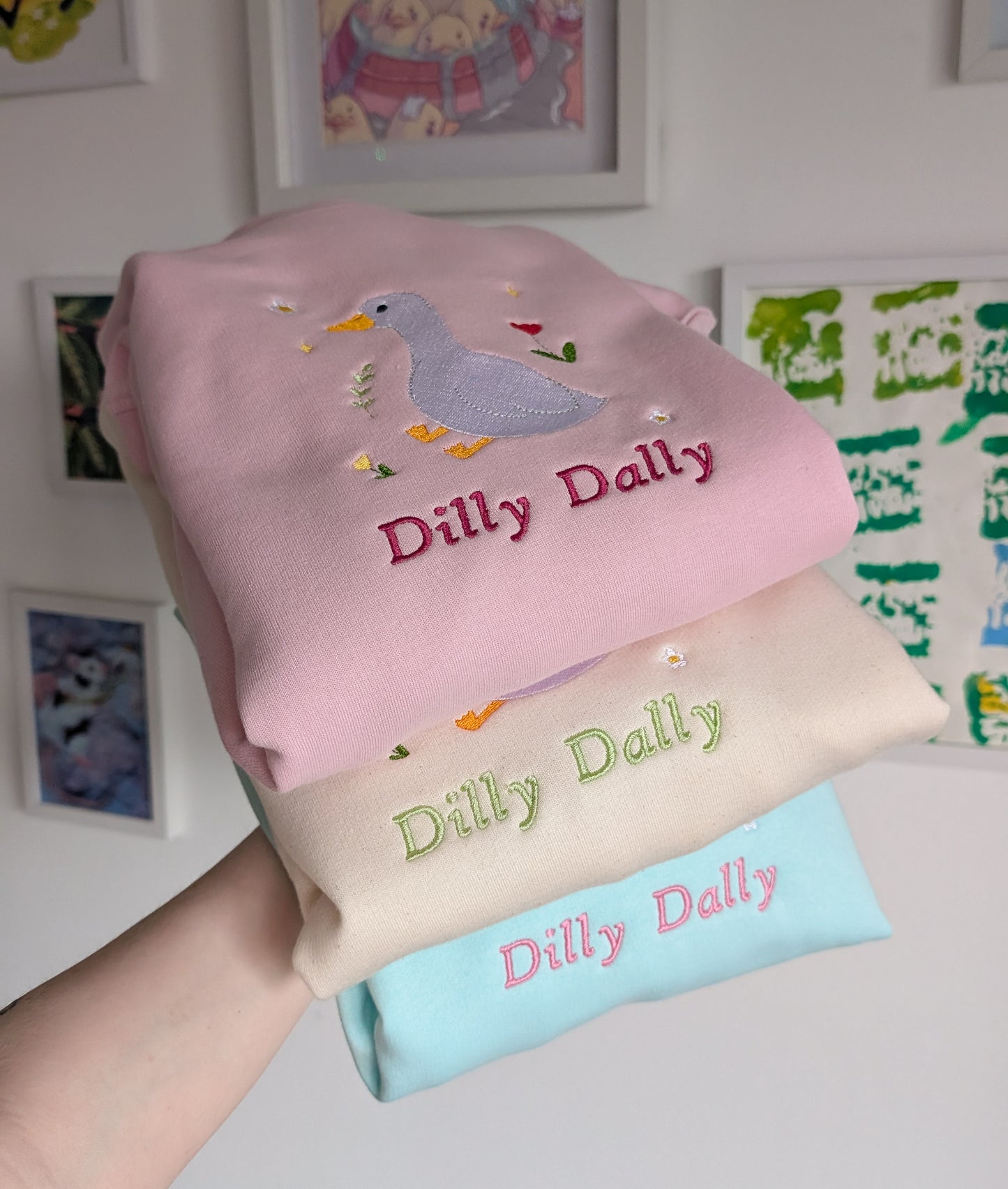 Embroidered Goose Organic Soft Sweatshirt