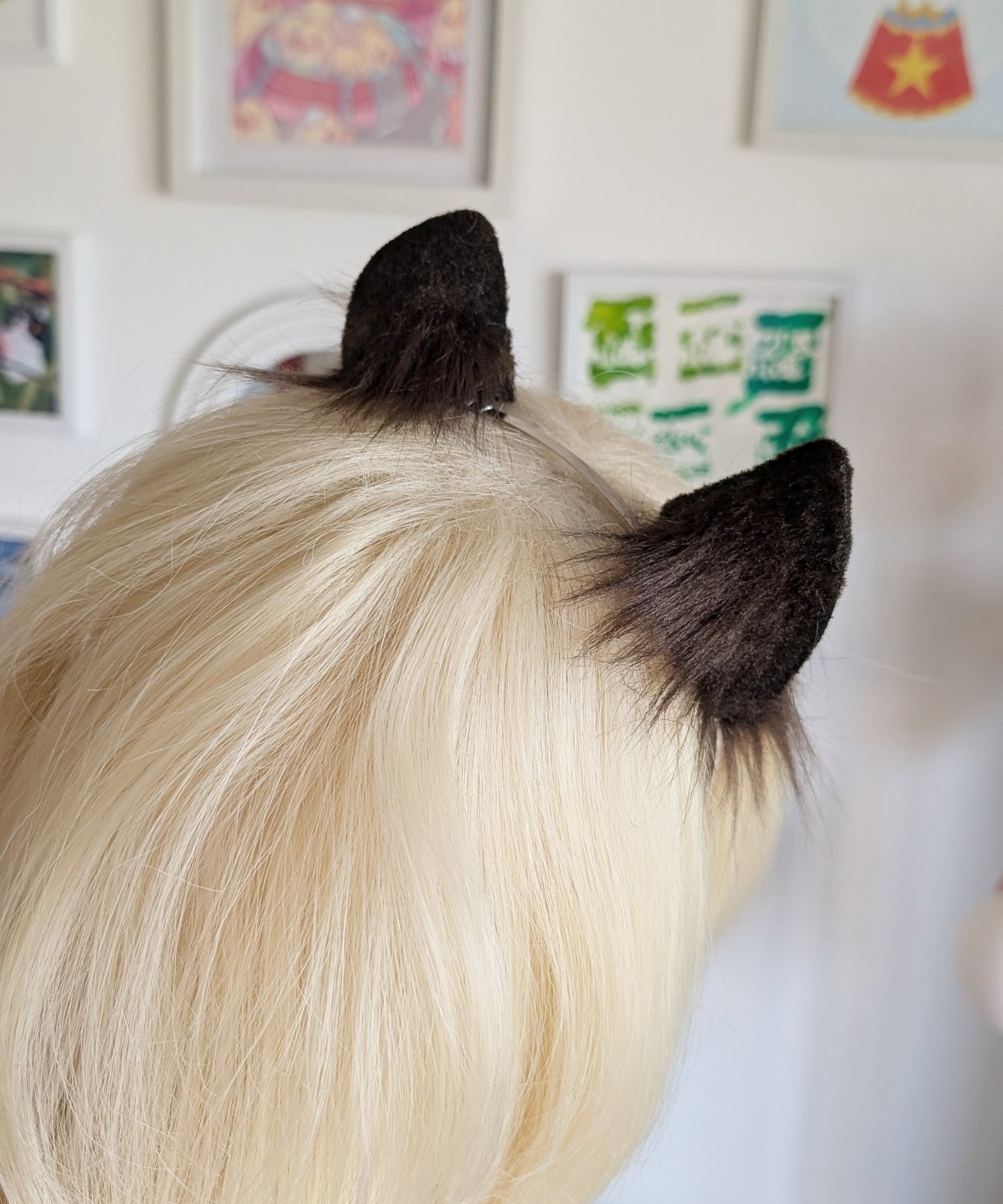 Dark Brown Mini Kitten Ears