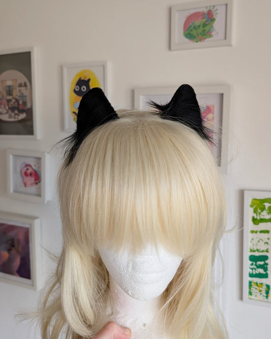 Black Mini Kitten Ears