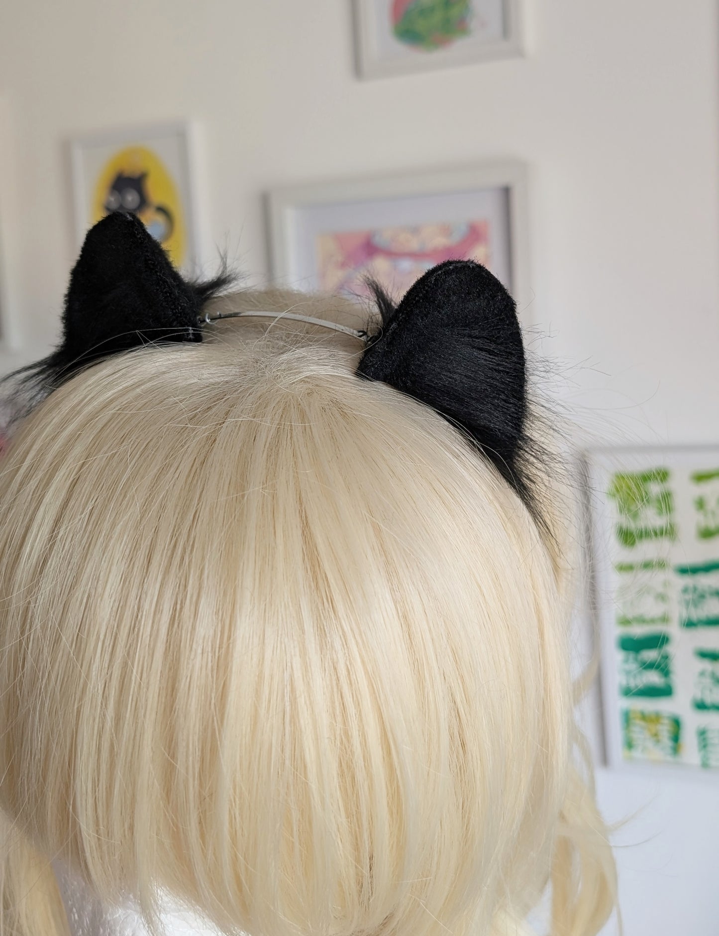 Black Mini Kitten Ears