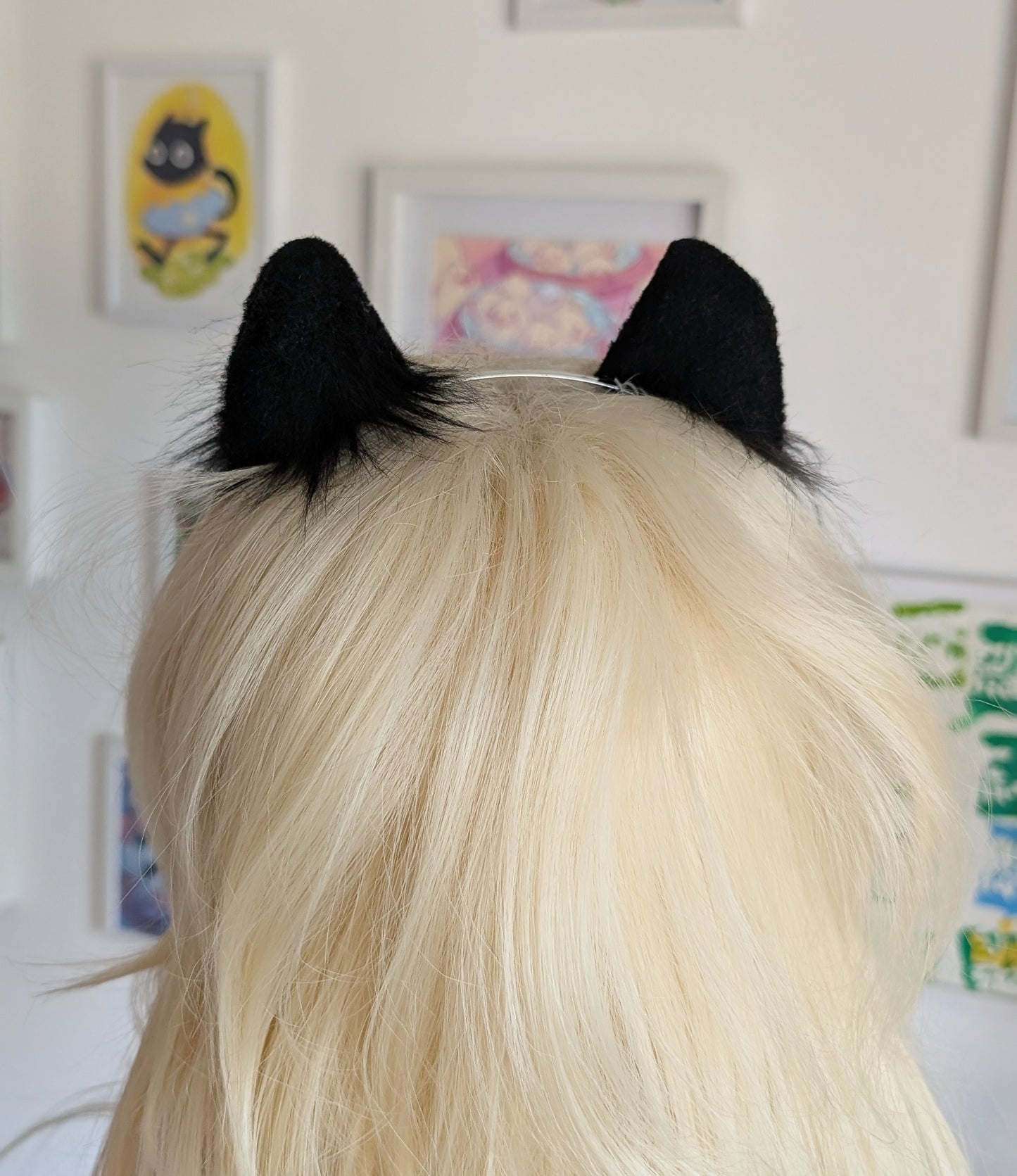 Black Mini Kitten Ears