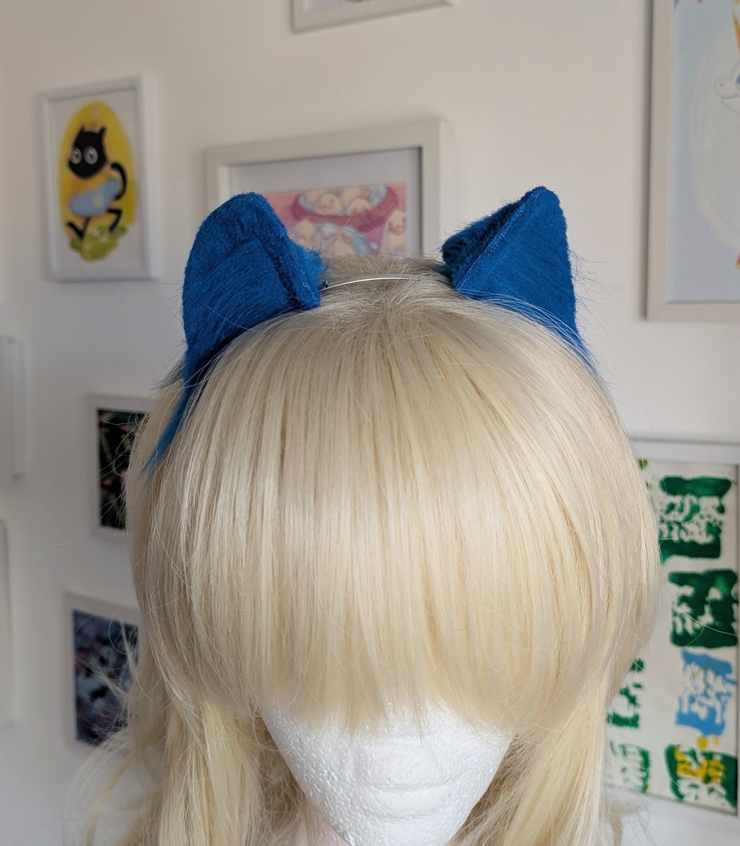 Blue Mini Kitten Ears