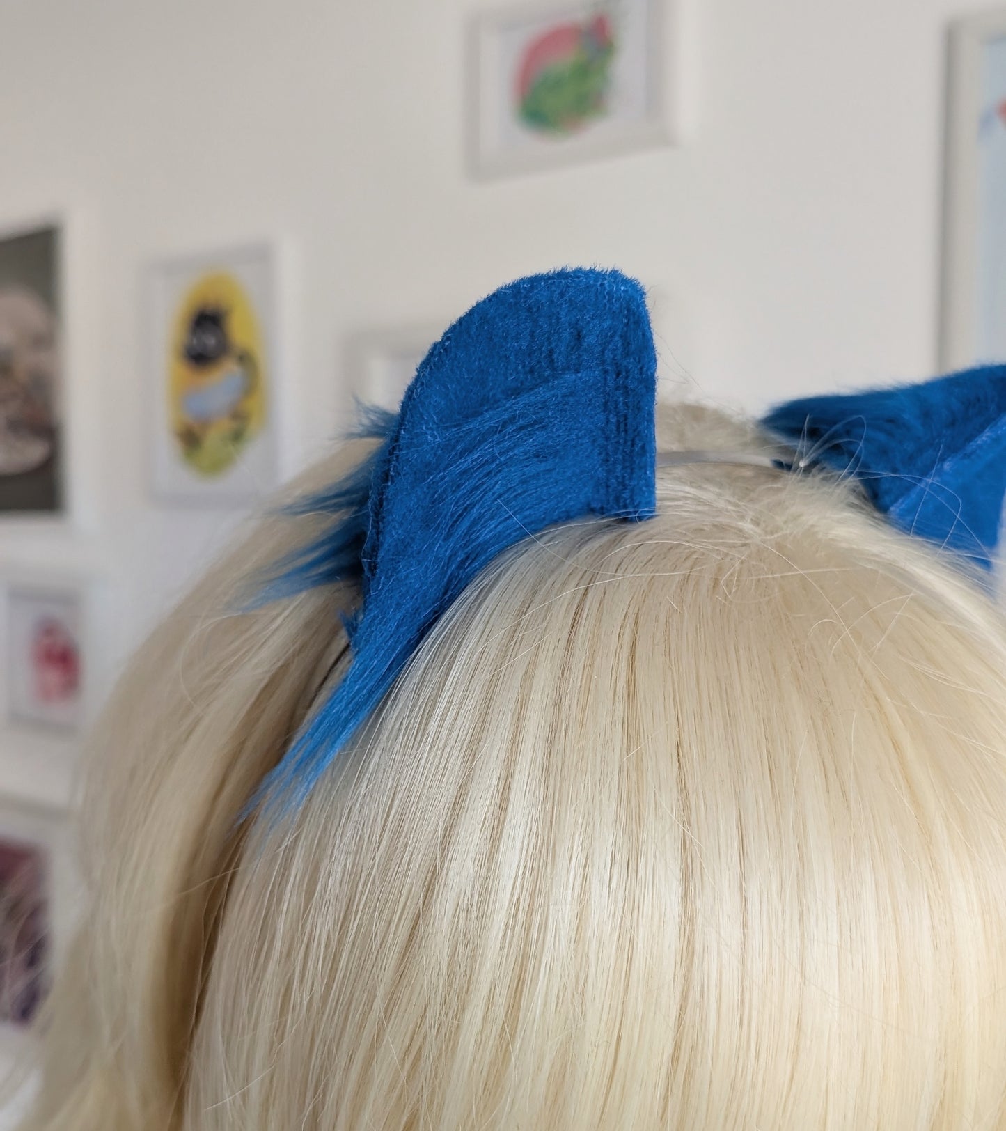 Blue Mini Kitten Ears