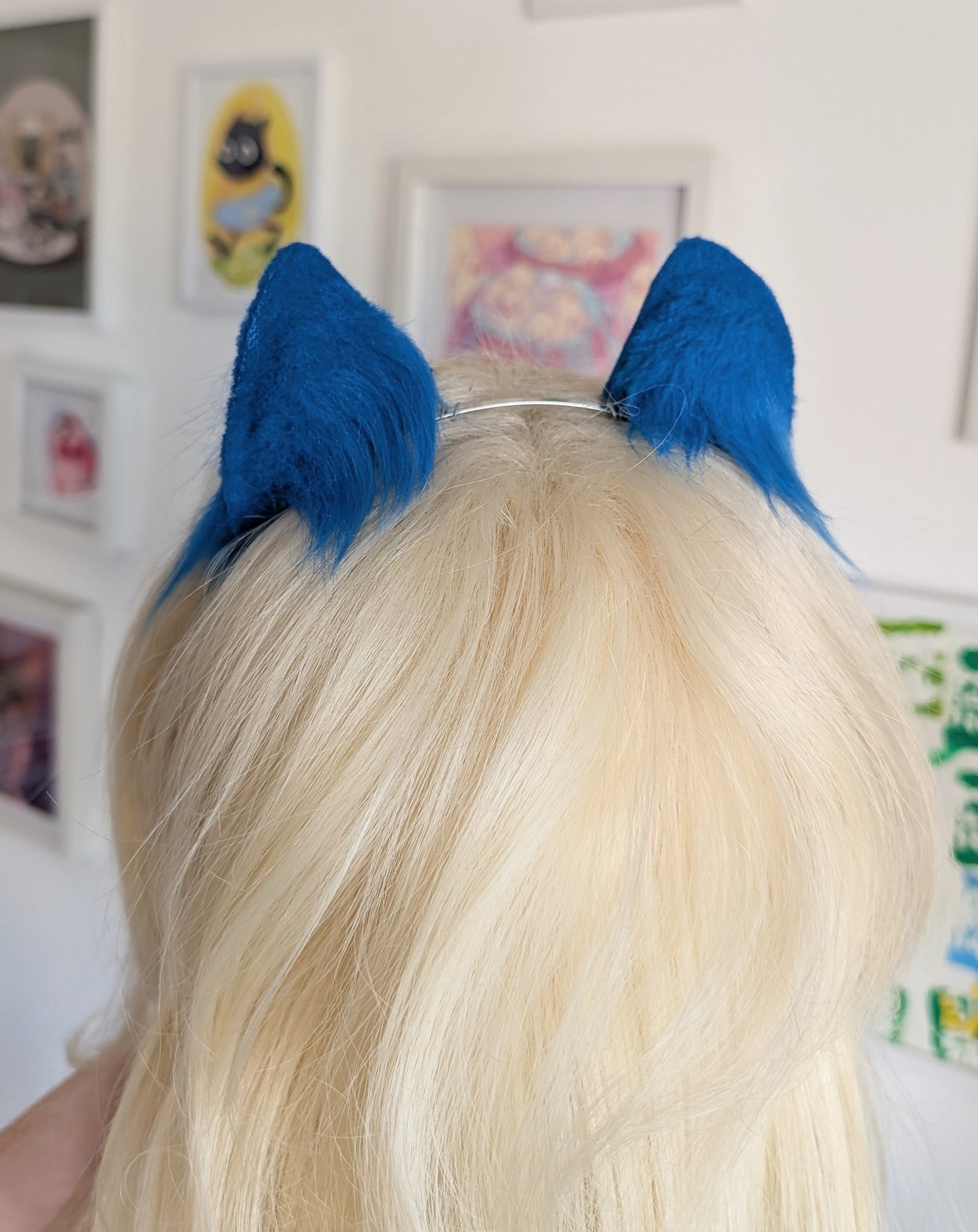 Blue Mini Kitten Ears