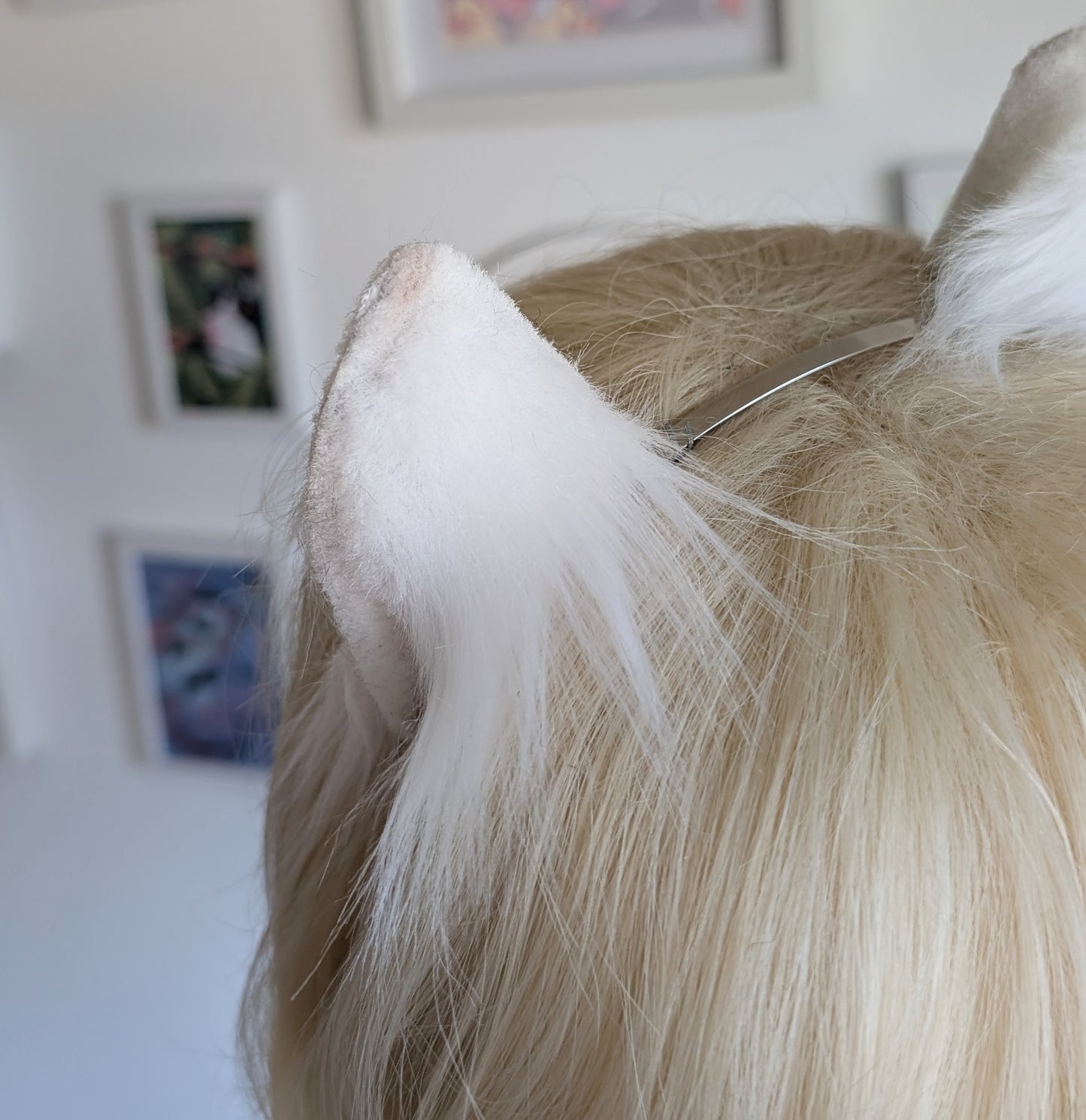 Discounted Mini White Kitten Ears
