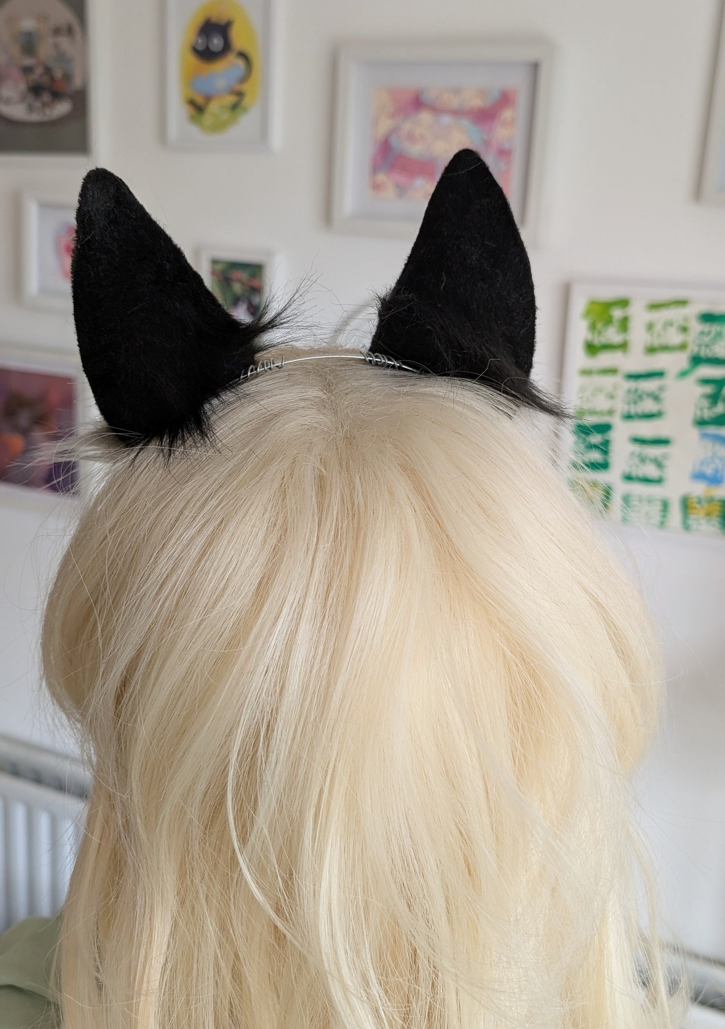 Black and Grey Puppy Wolf Dog Ears