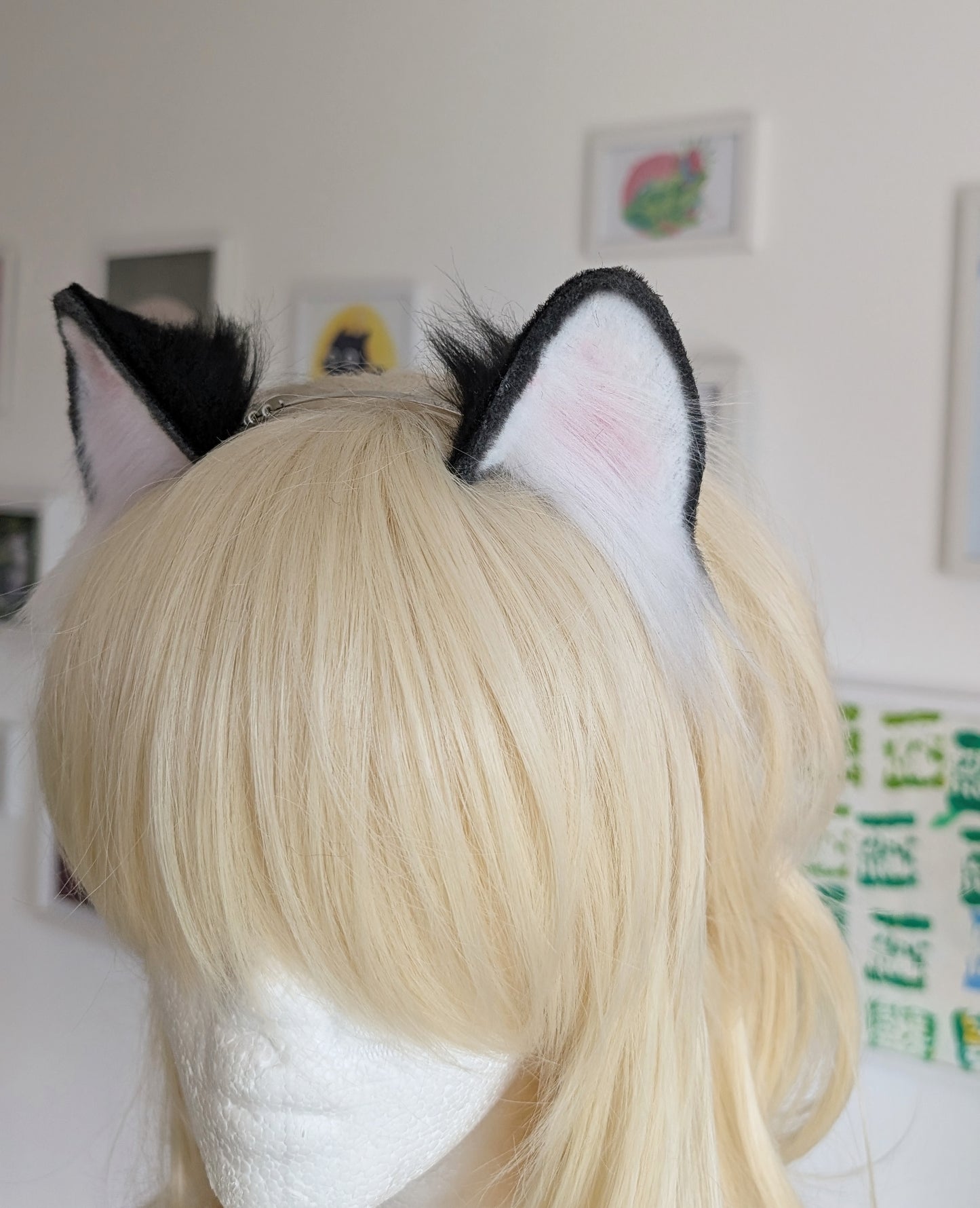 Black and White Wold Puppy Ears