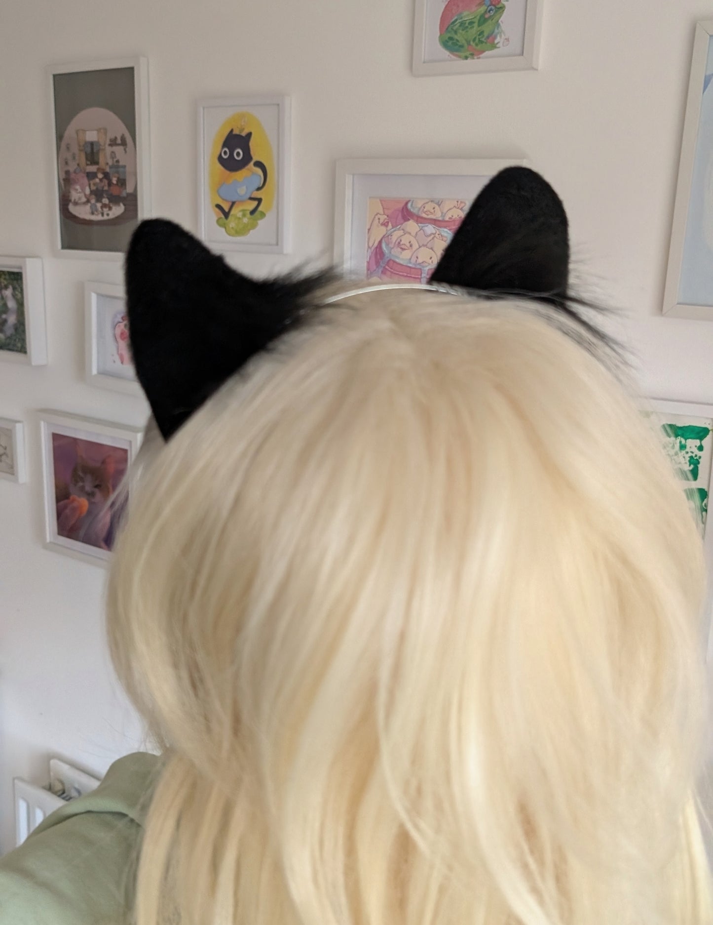 Black and White Wold Puppy Ears