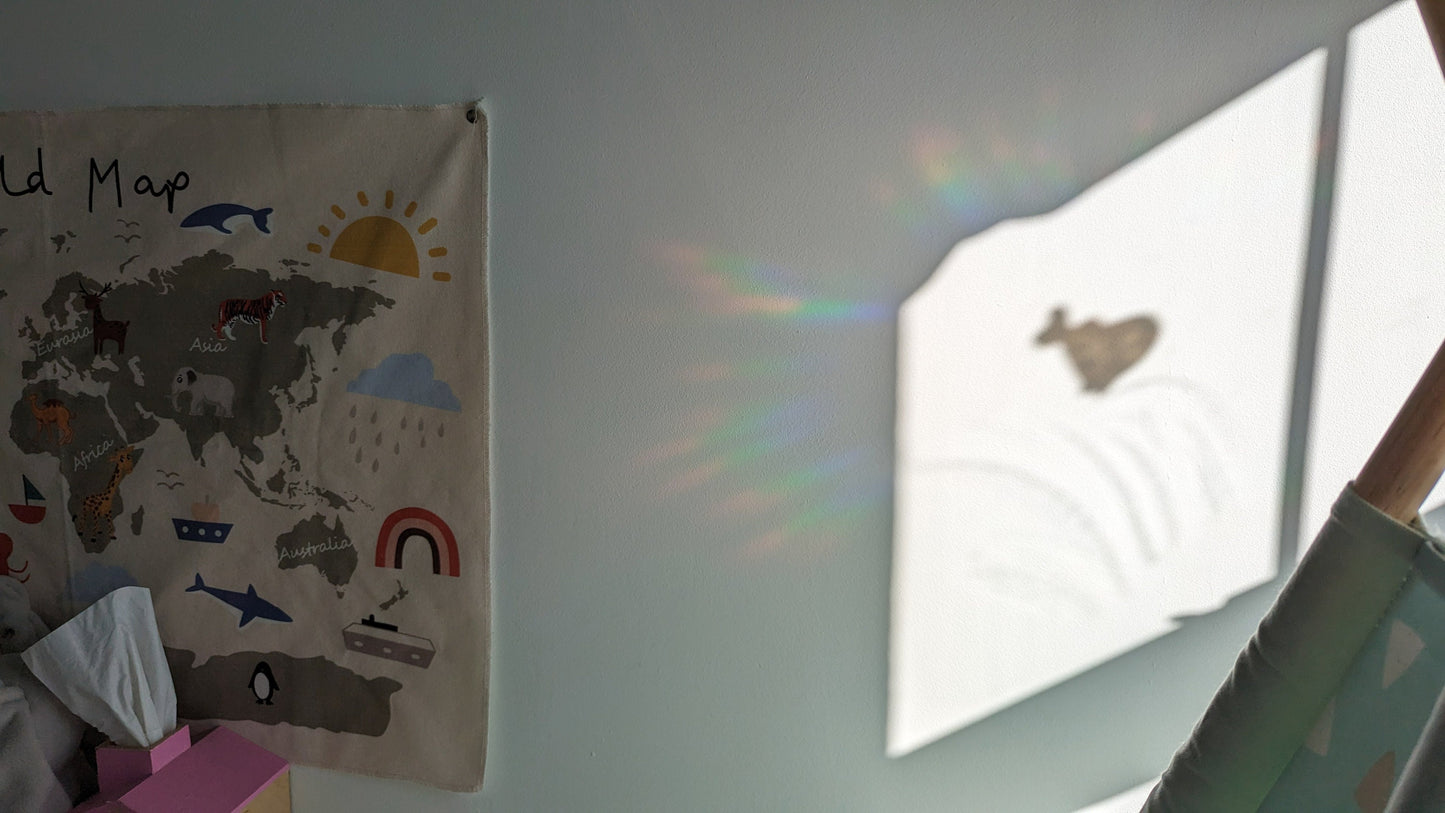 Galaxy Whale Window Sticker | Rainbow Maker | Sun catcher Sticker | Suncatcher